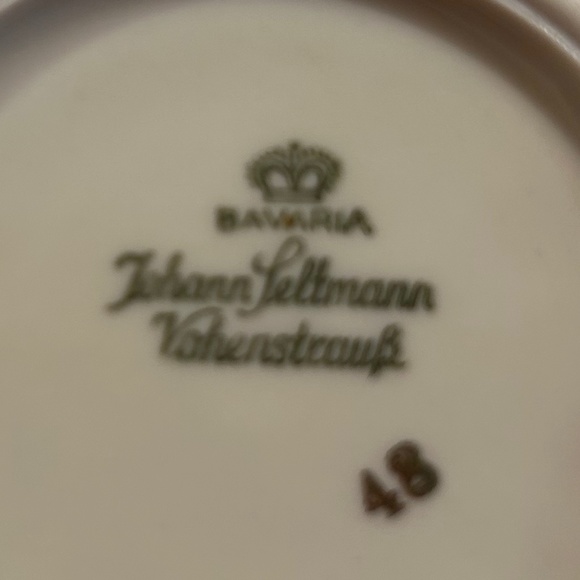 Vintage Johann Seltmann Vohenstrauss Bavaria Germany Cup and Saucer Set - Picture 7 of 7